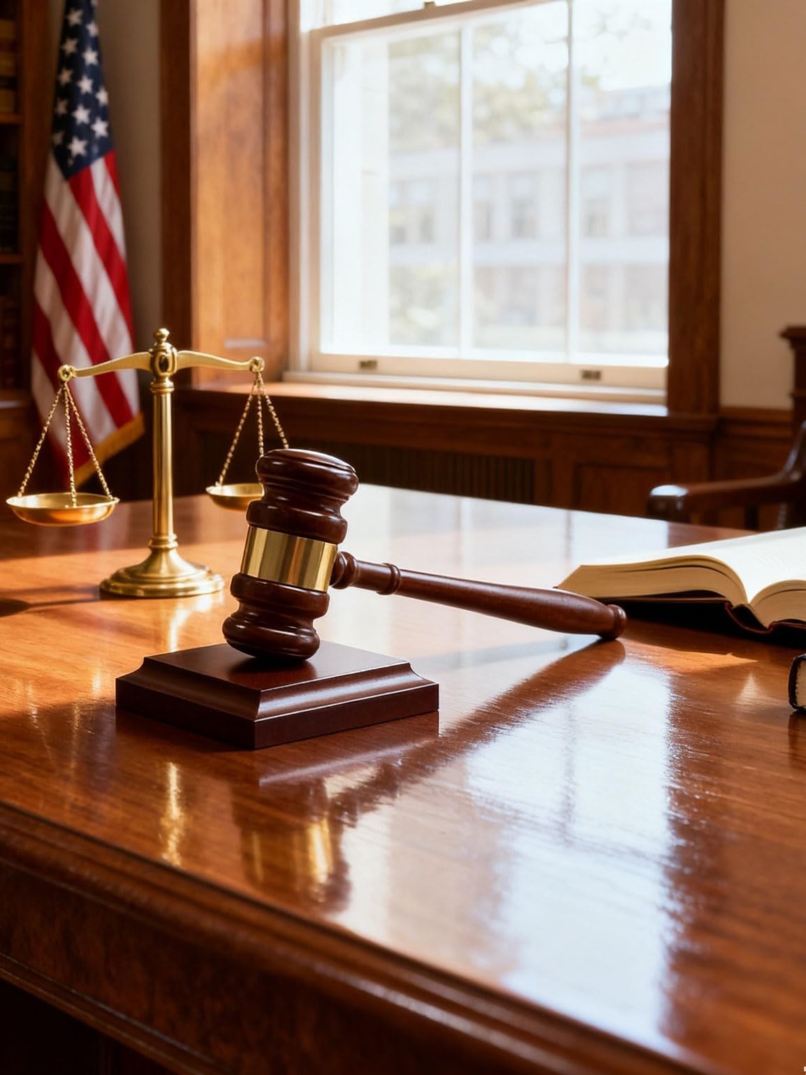 Wooden Gavel & Sound Block Set – Ideal Desk Accessory for Lawyers, Judges, Chair