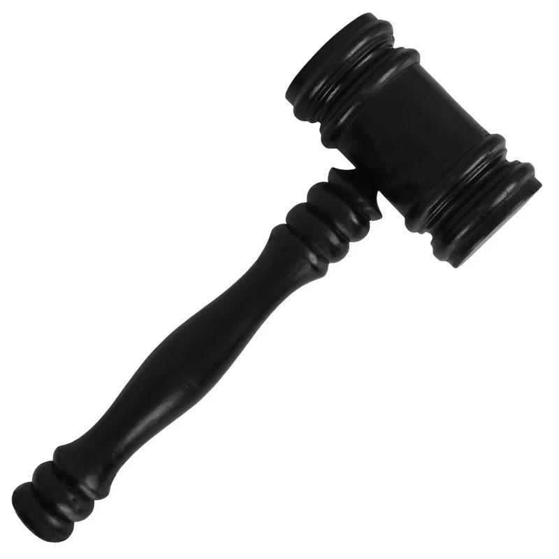 Universal Gavel – Black Handcrafted Wood