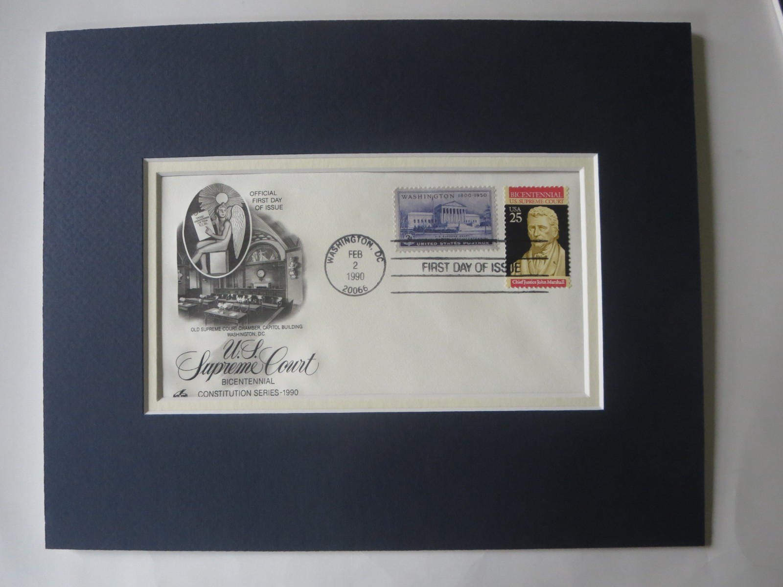 Supreme Court Chief Justice John Marshall and the First day Cover of his stamp