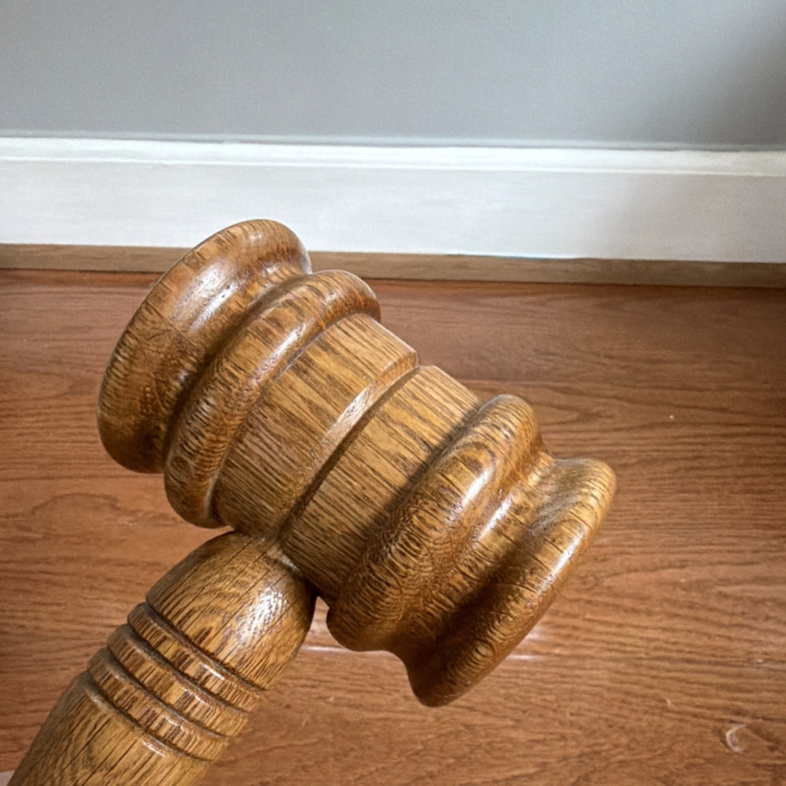 Wooden Gavel Judge Lawyer Legal Collectible Courtroom Hammer