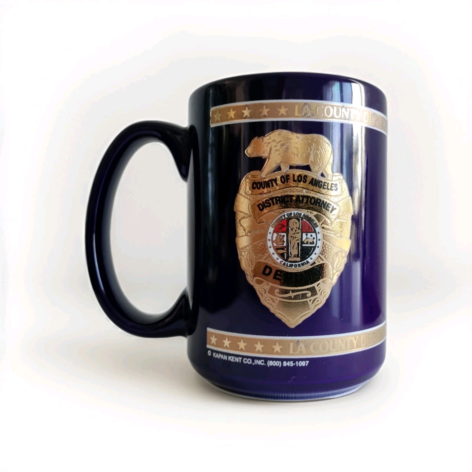 Mug Los Angeles LA District Office Foundation Historical Collectible Blue & Gold