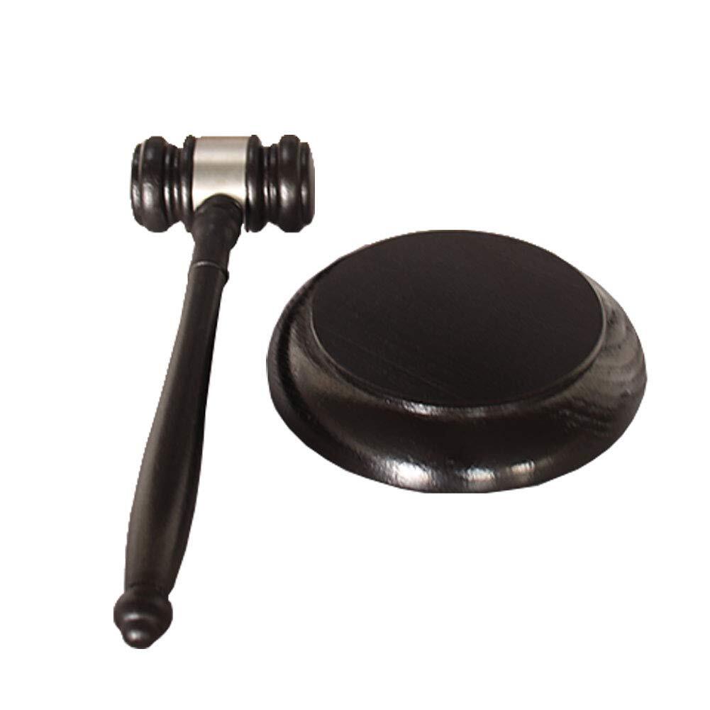 Wood Gavel and Sound Block Set Handcrafted Wooden Gavel with Round Block for …