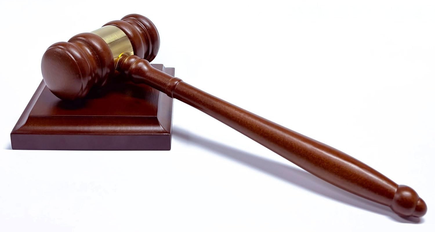 Handcrafted Wooden Gavel & Block Set – Ideal for Judges, Lawyers, Auctions, Gift