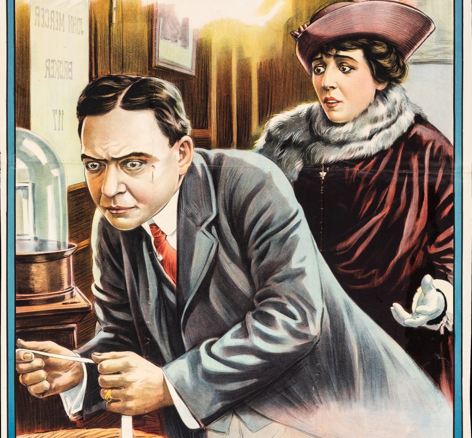 1910 Eternal Law Original Movie Poster Linen 27×41 Silent Cult Lost Al F Thomas