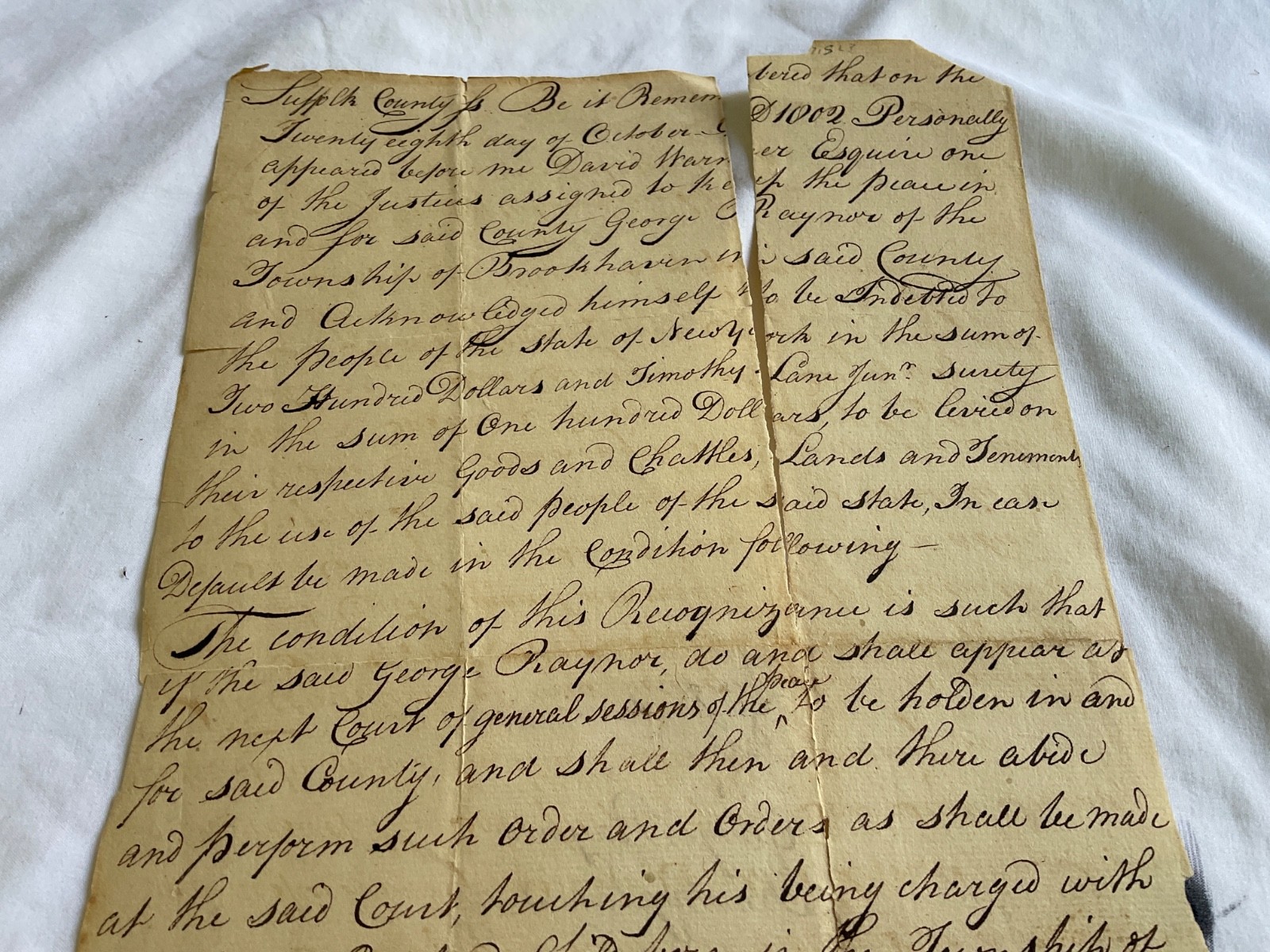 BASTARD CHILD MAN BEGARTS WITH MARRIED WOMAN E NORRIS28 OCT 1802 SUFFOLK CO