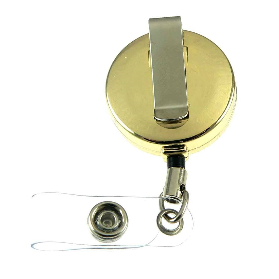 DOJ Justice Department Seal Retractable Security ID Card Holder Badge Reel
