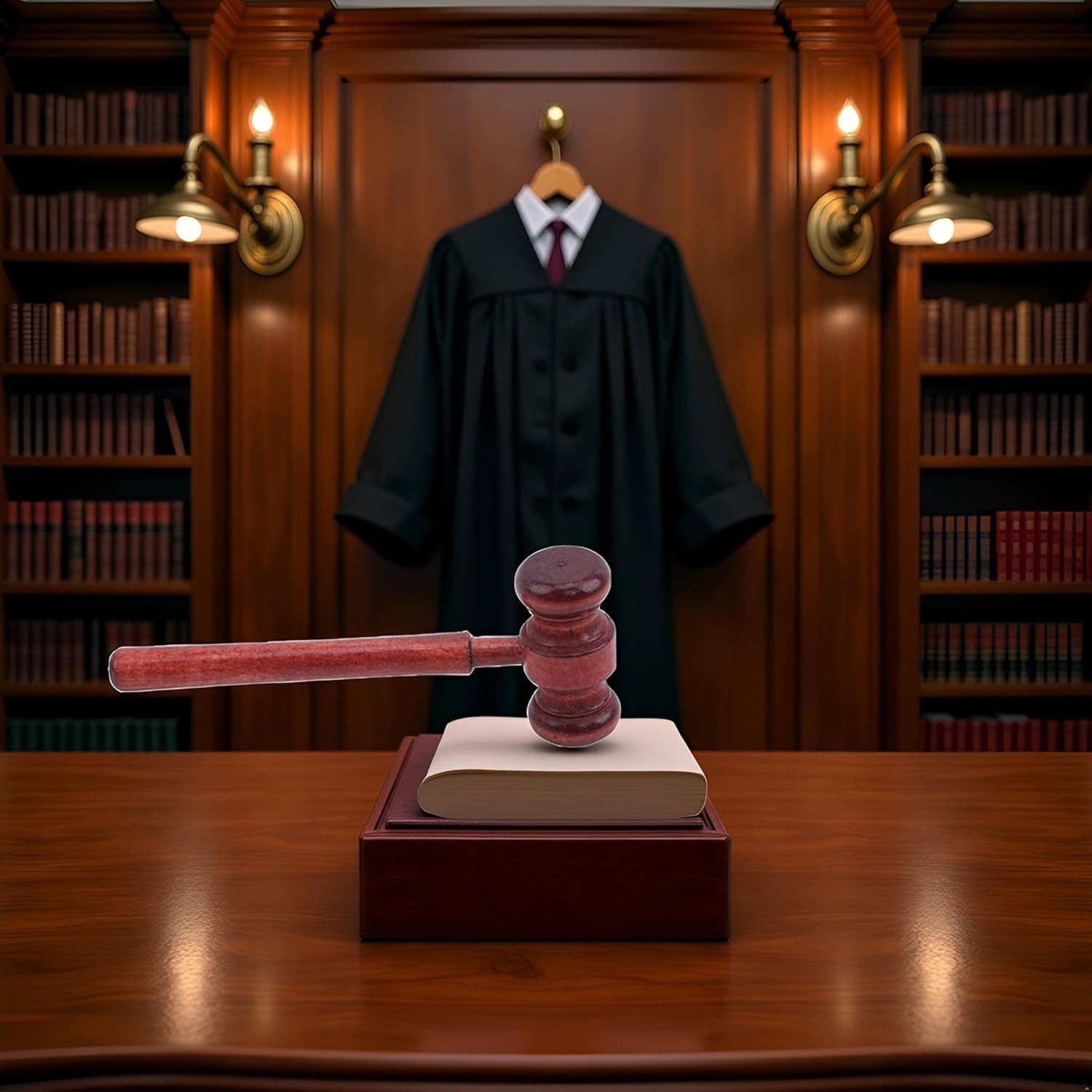 Brown Handmade Wooden Gavel, Auction Gavels, Vintage Judge Gavel
