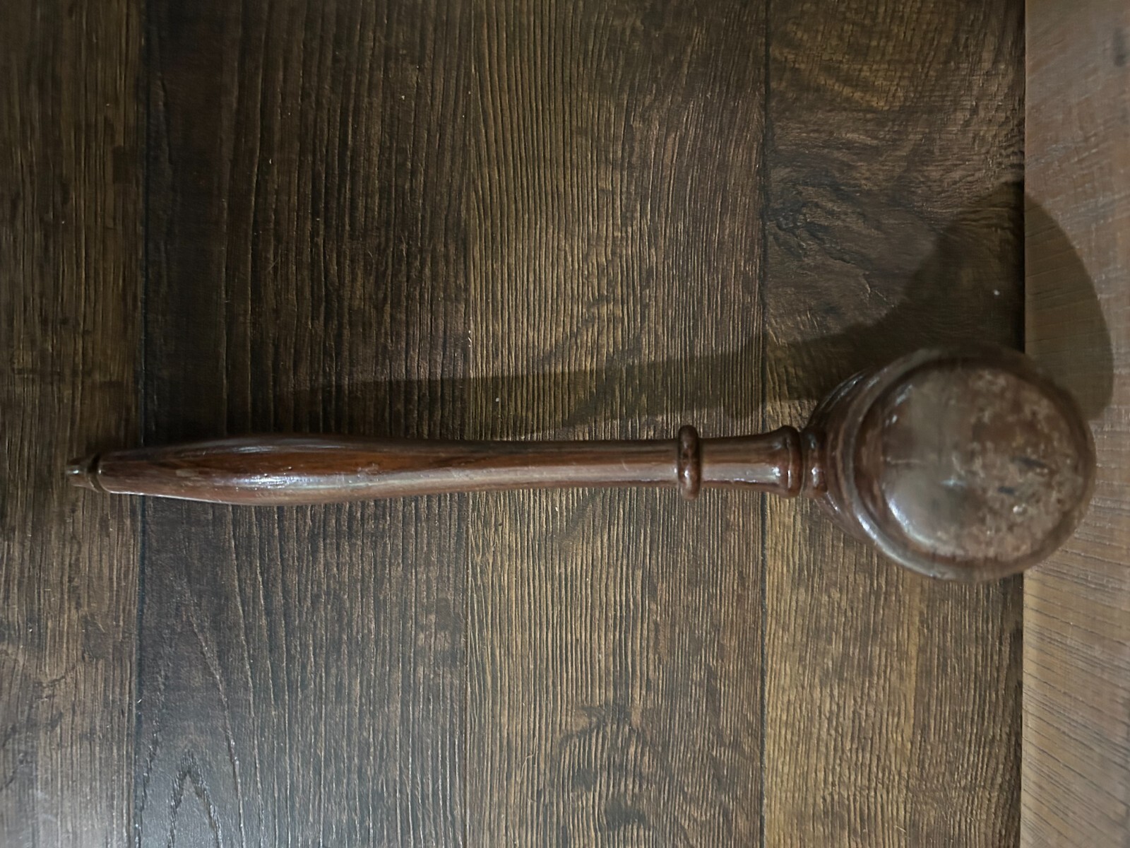 Vintage Solid Oak Wooden Gavel Wood Judge Auctioneer Mallet 10» Meeting Hammer