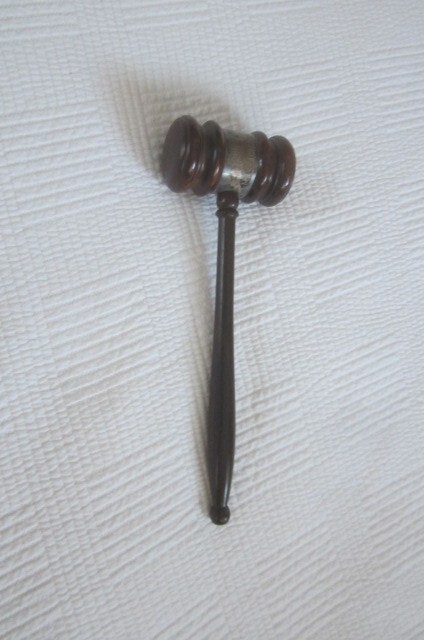 Vintage Wooden Gavel Massachusetts Arms Collectors 1961 1962 President Bicknell