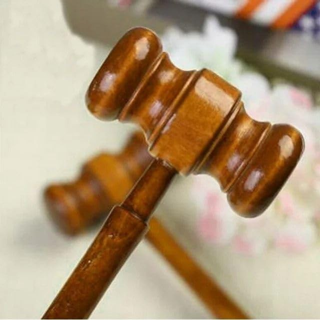 Brown Handmade Wooden Gavel, Vintage Judge Gavel, Auction Gavels, Props and Clot