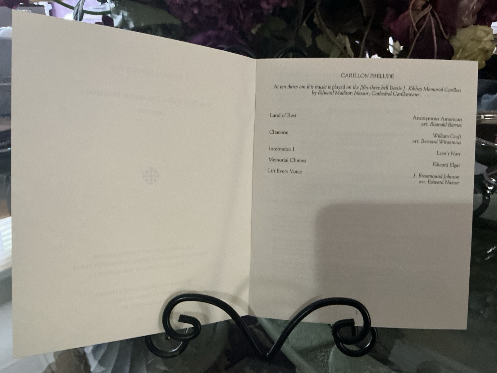 RARE THURGOOD MARSHALL ORIGINAL FUNERAL PROGRAM/OBSEQUIES (Unframed)