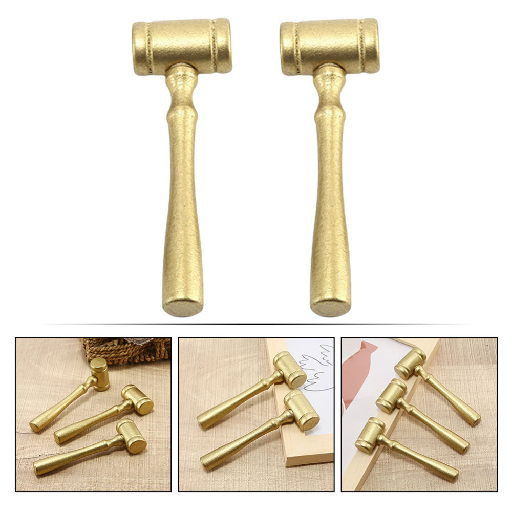 4pcs Wooden Small Gavel Party Costume Hammer Judge Gavel Plaything for Kid