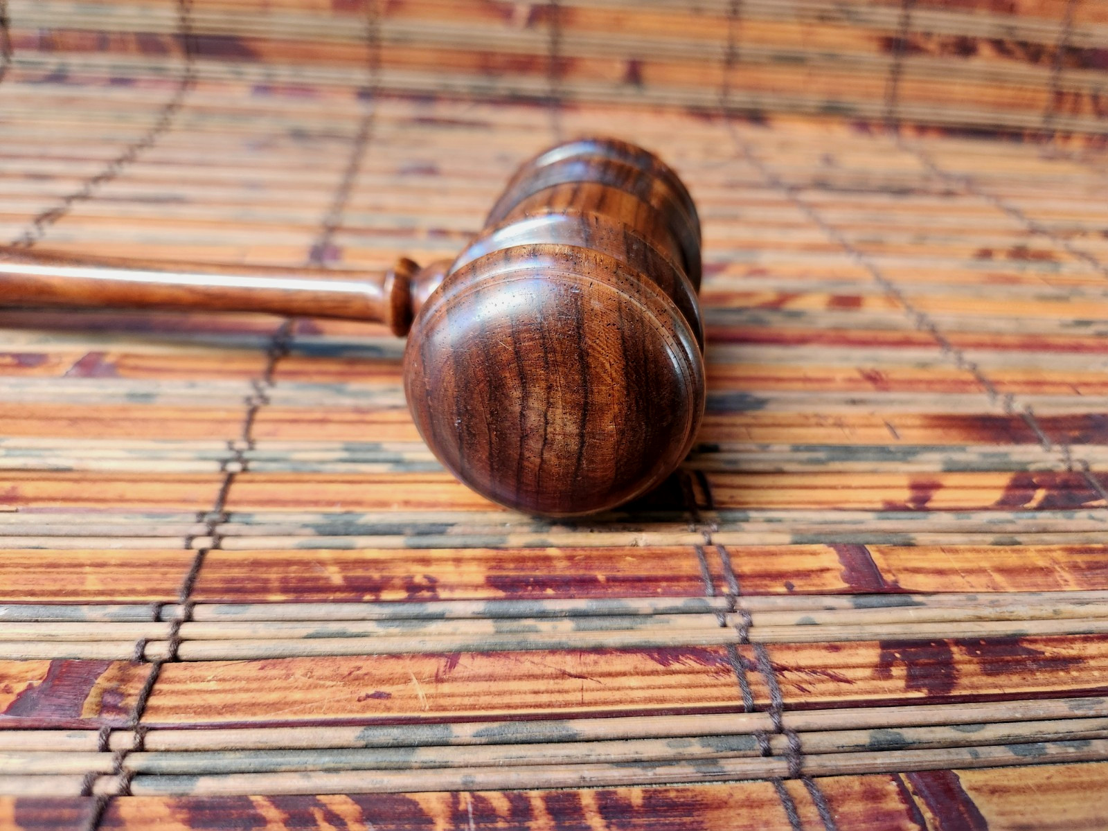 BEAUTIFUL HARDWOOD GAVEL – HARDWOOD HAMMER, NICE!!!!
