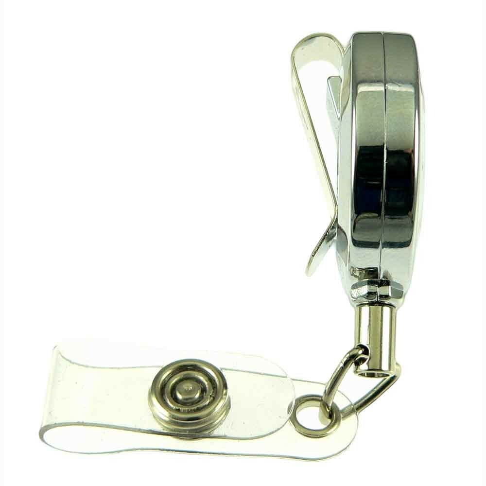Scales of Justice Lawyer Courts Retractable Security ID Card Holder Badge Reel
