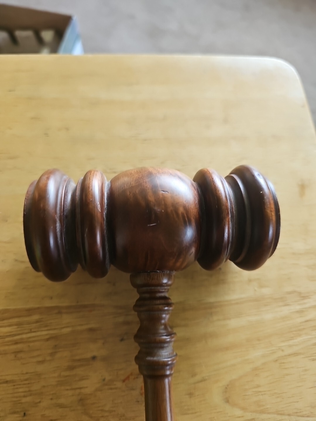 VINTAGE Wood WOODEN Judge Auctioneer Mallet GAVEL 11.5 » Hammer COLLECTIBLE