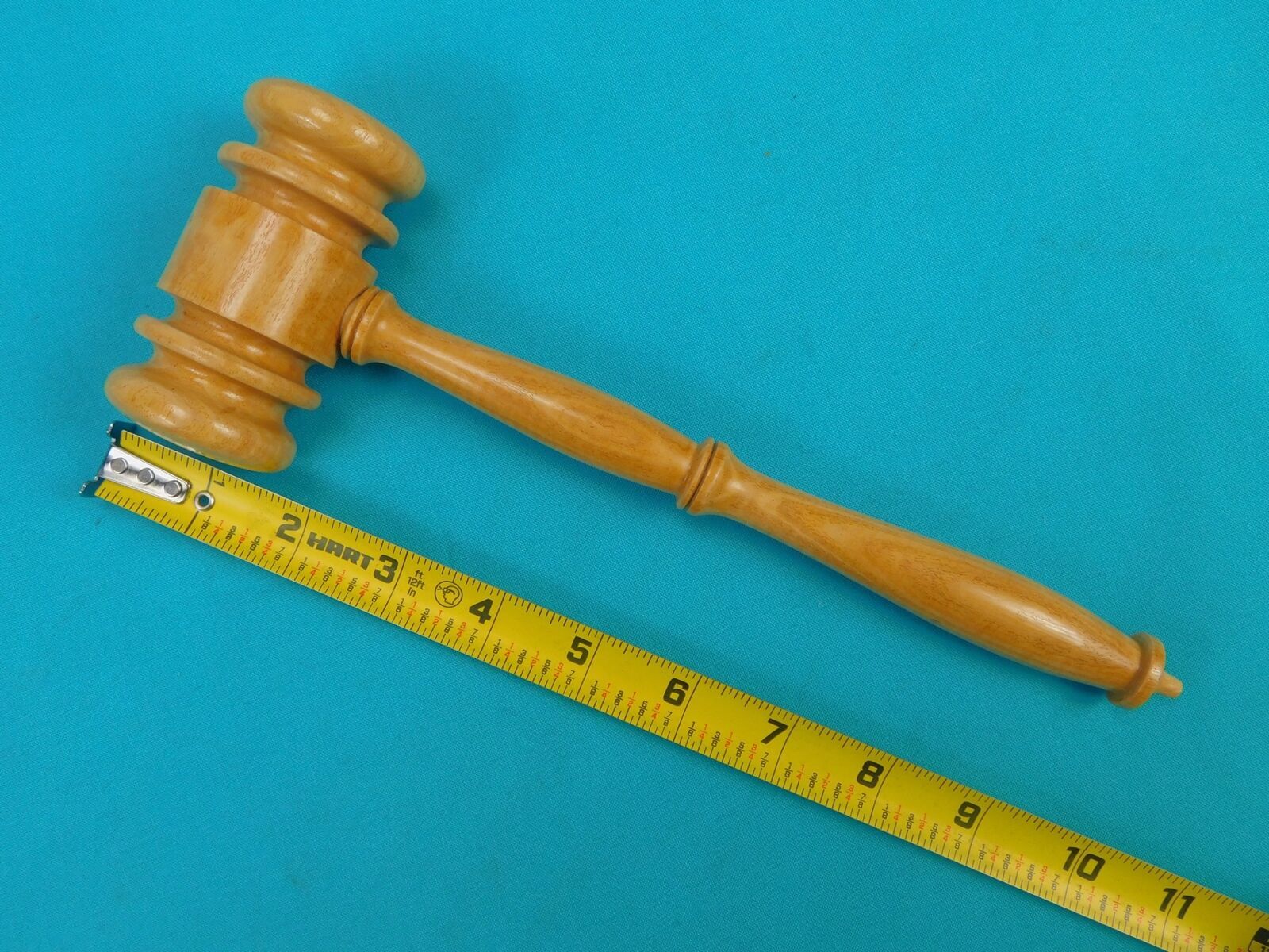 Custom Made William F Bremer Golden Rain Koelreuteria Judge Gavel w/ Stand