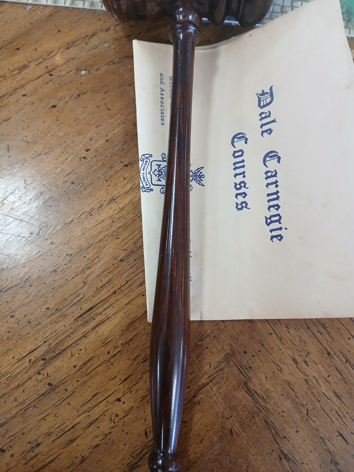 Auction Judge Gavel Hammer Prop Mallet Brown Wood Wooden Judges