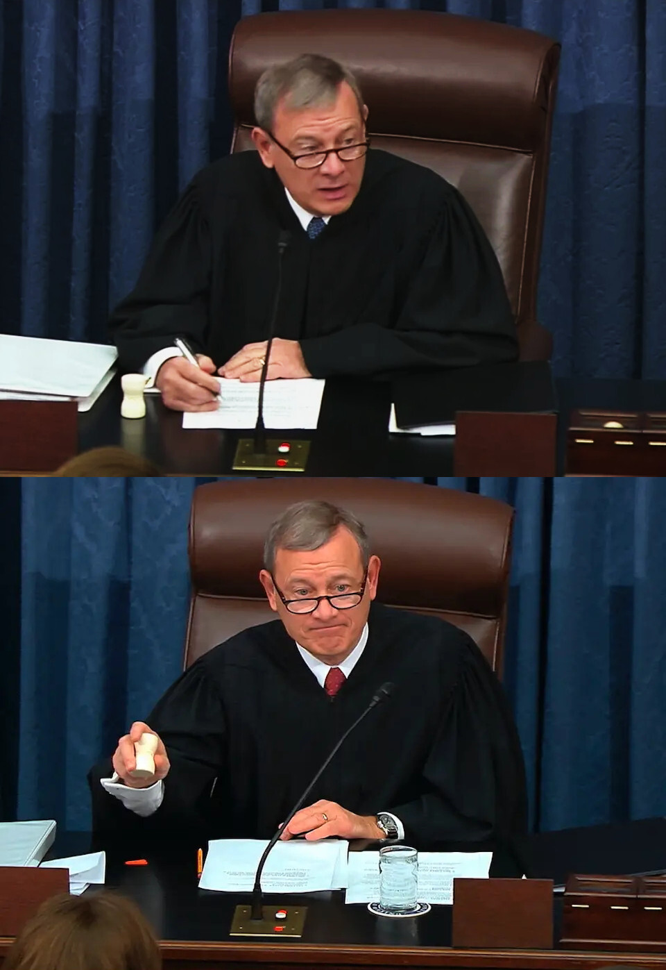 United States Senate gavel – heavy hand-shaped replica – exact size and weight