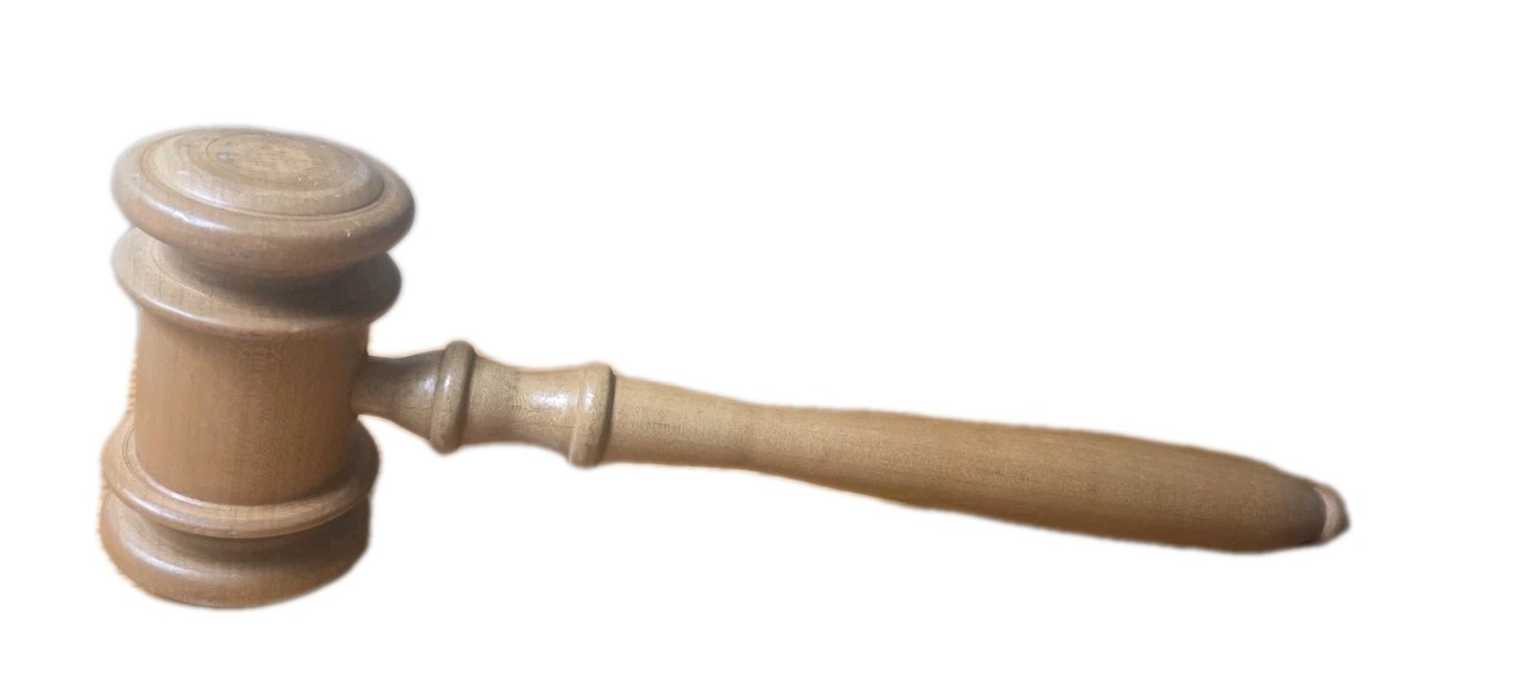 Wooden Judges Gavel – Collectible. Light Brown Wooden Color. Unbranded