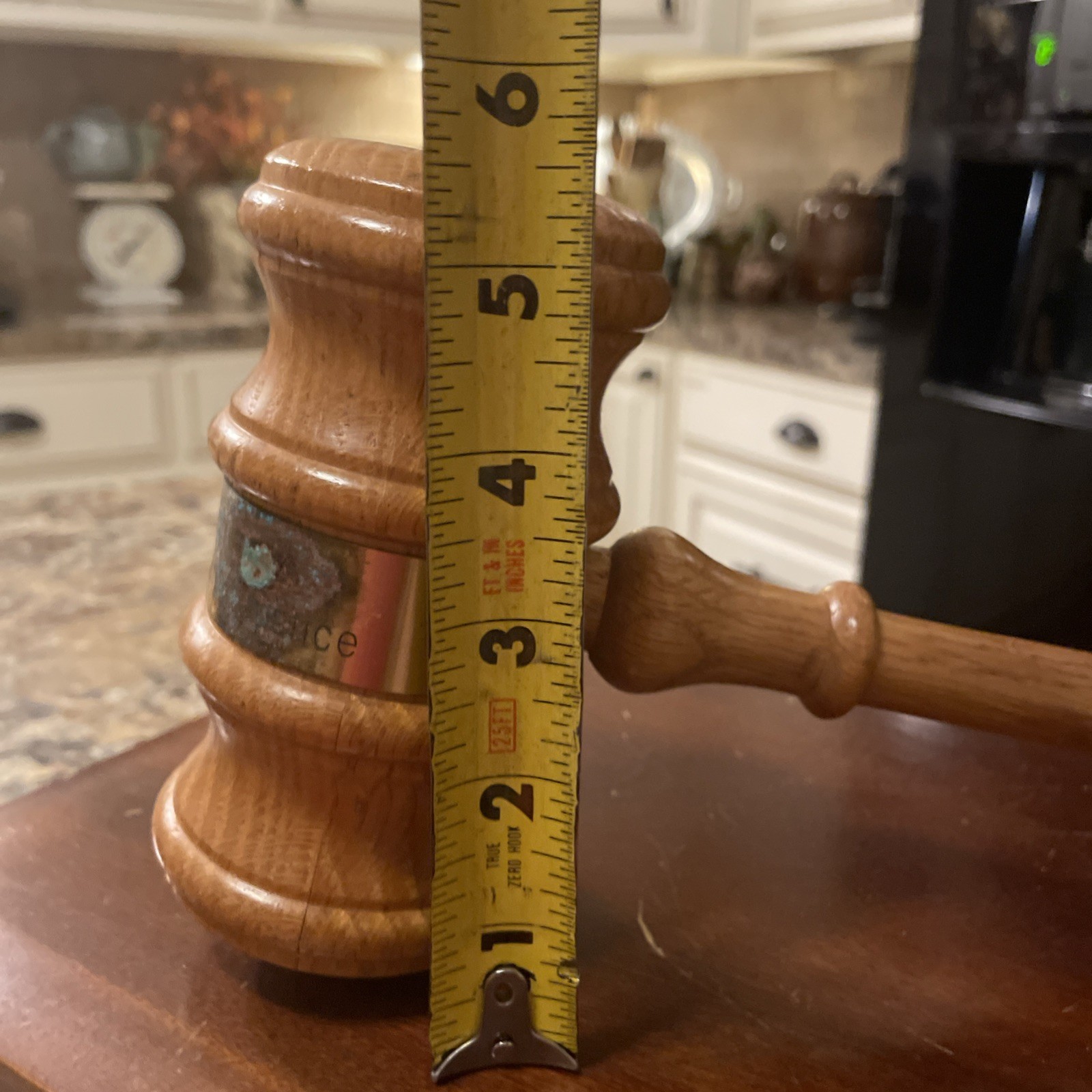 VTG Large Gavel In Appreciation From The Texas Department Of Criminal Justice