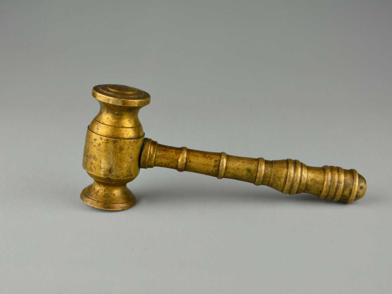 Antique bronze auction or judge hammer,19thC