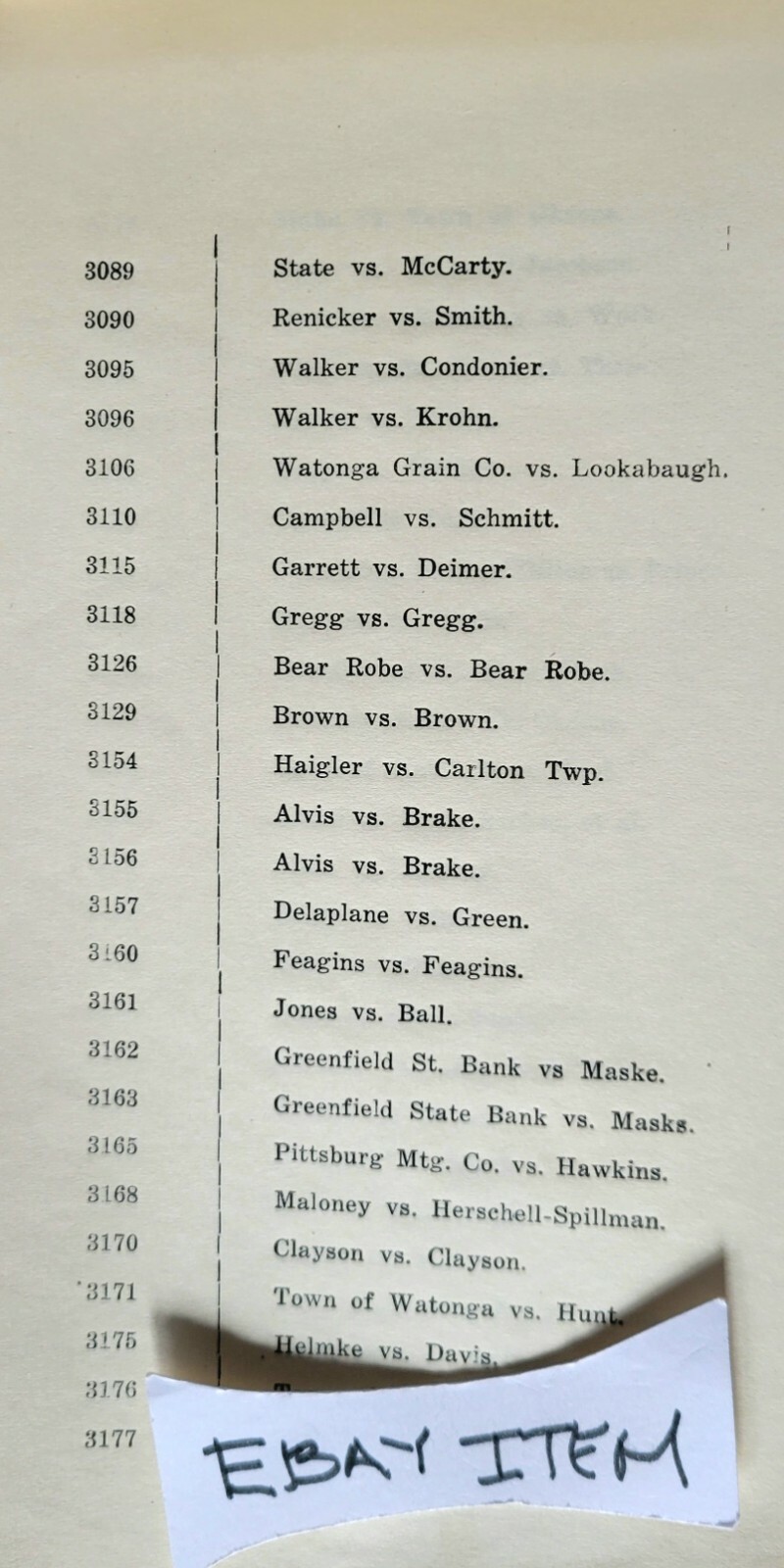 1920 BLAINE COUNTY OK. COURT CALENDAR THOMAS A. EDWARDS DISTRICT JUDGE
