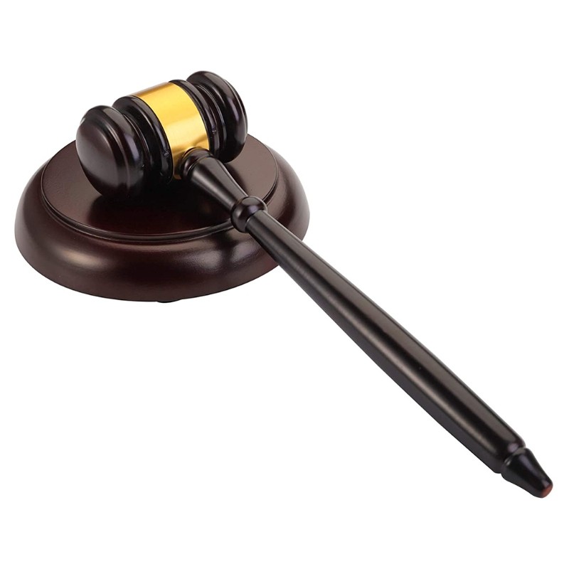 Hammer for Judge Lawyer Auction Elegent Desk Accessory for President of Club