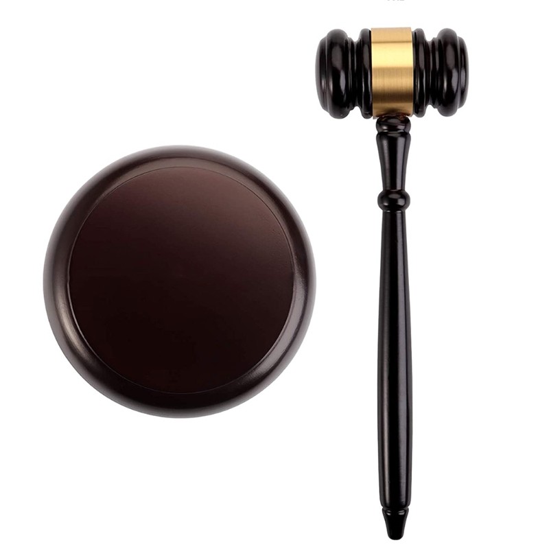Hammer for Judge Lawyer Auction Elegent Desk Accessory for President of Club