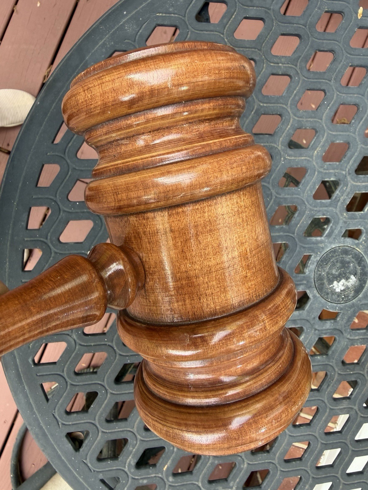 Vintage The Gavel Co Oversized Giant Gavel Solid Wood, Trophy Award, 2 Feet Long