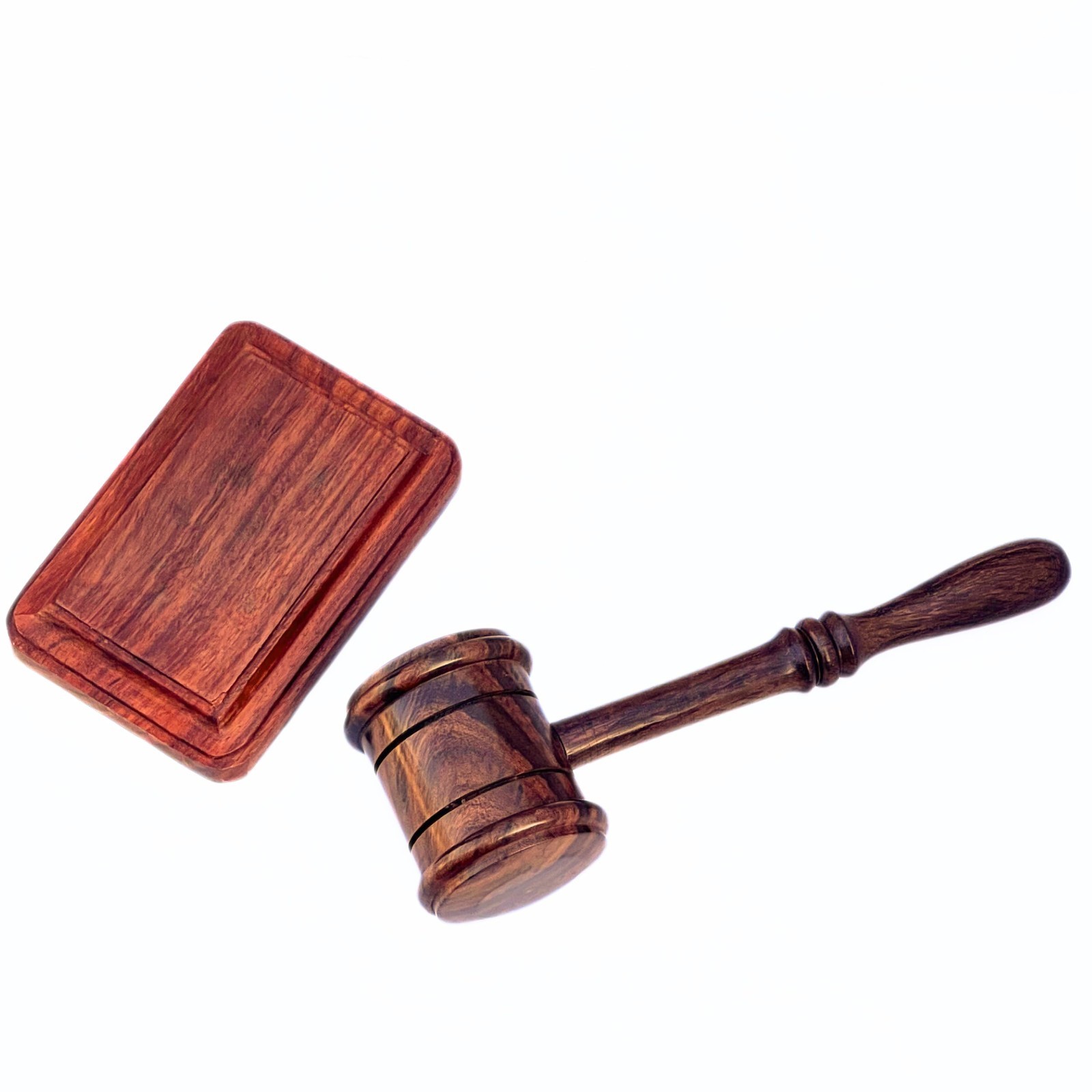 Handcrafted Wooden Gavel & Sound Block Set – Premium Quality for Judges, Lawyers