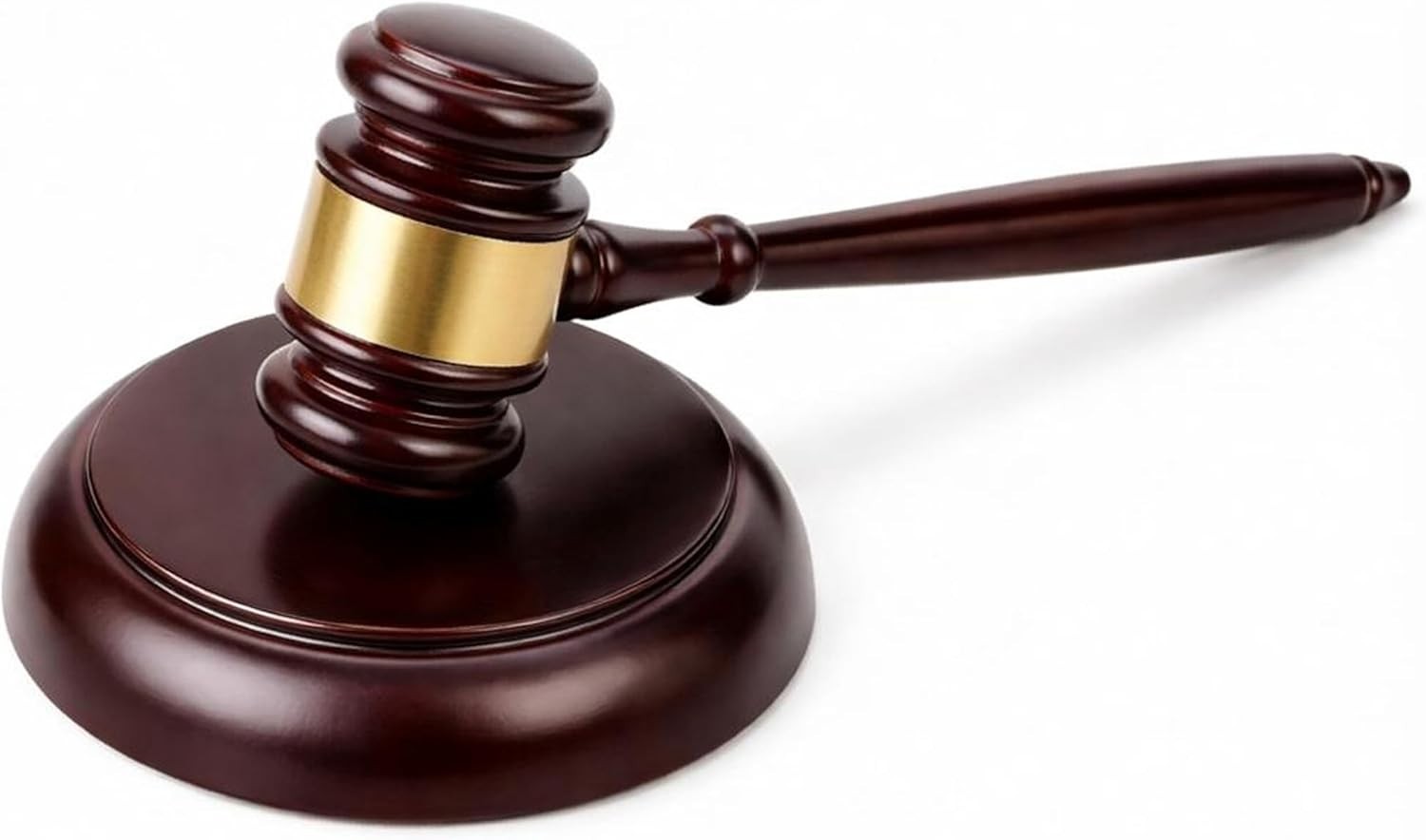 Wooden Gavel with Sound Block Set, Solid Wood Judge Gavel Set, Loud Clear Str…