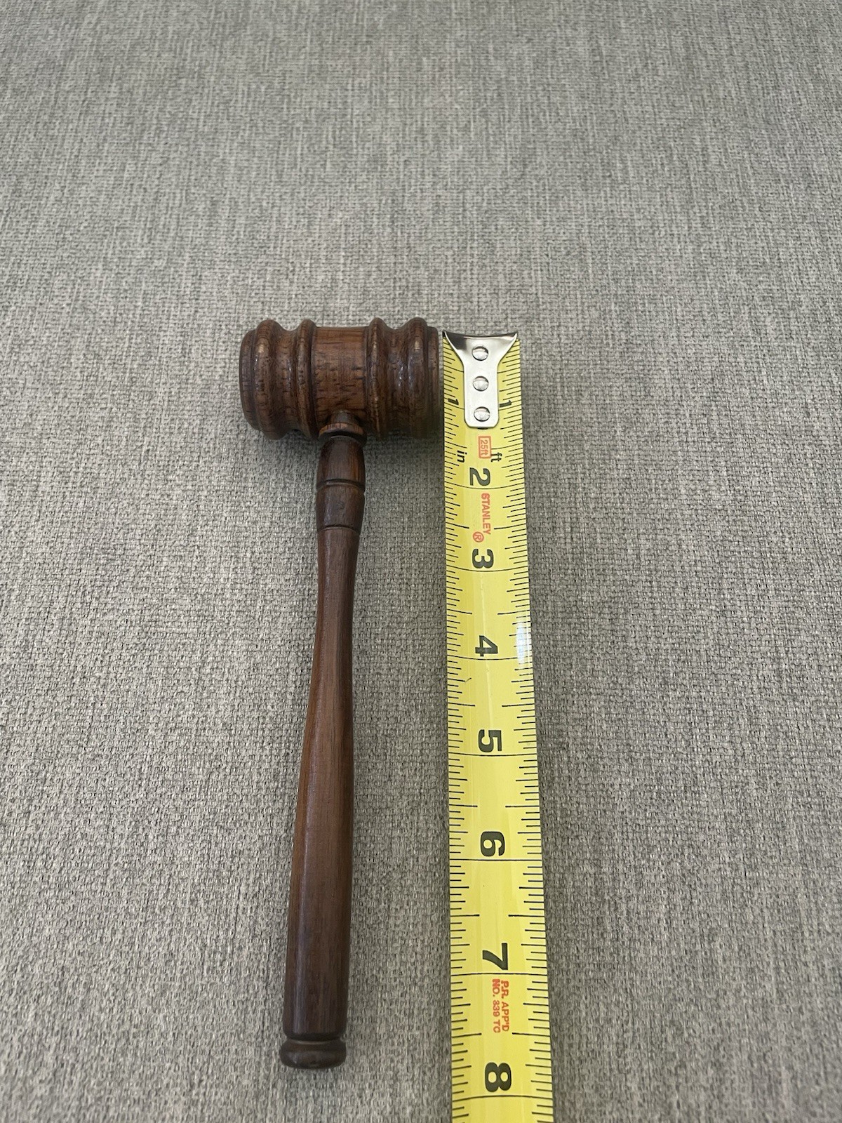 Auction Judge Gavel Hammer Prop Mallet Brown Wood Wooden Judges