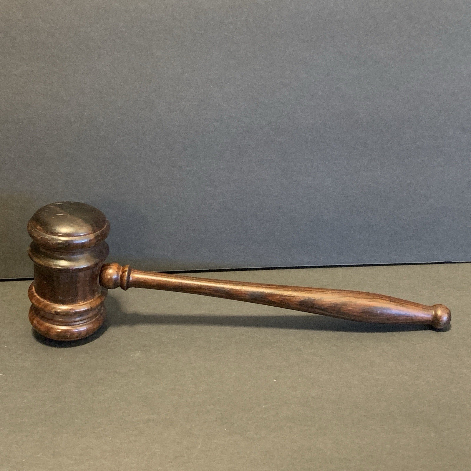 Vintage Wooden Gavel Judge Lawyer Auctioneer Collectible Prop Cosplay Court Wood