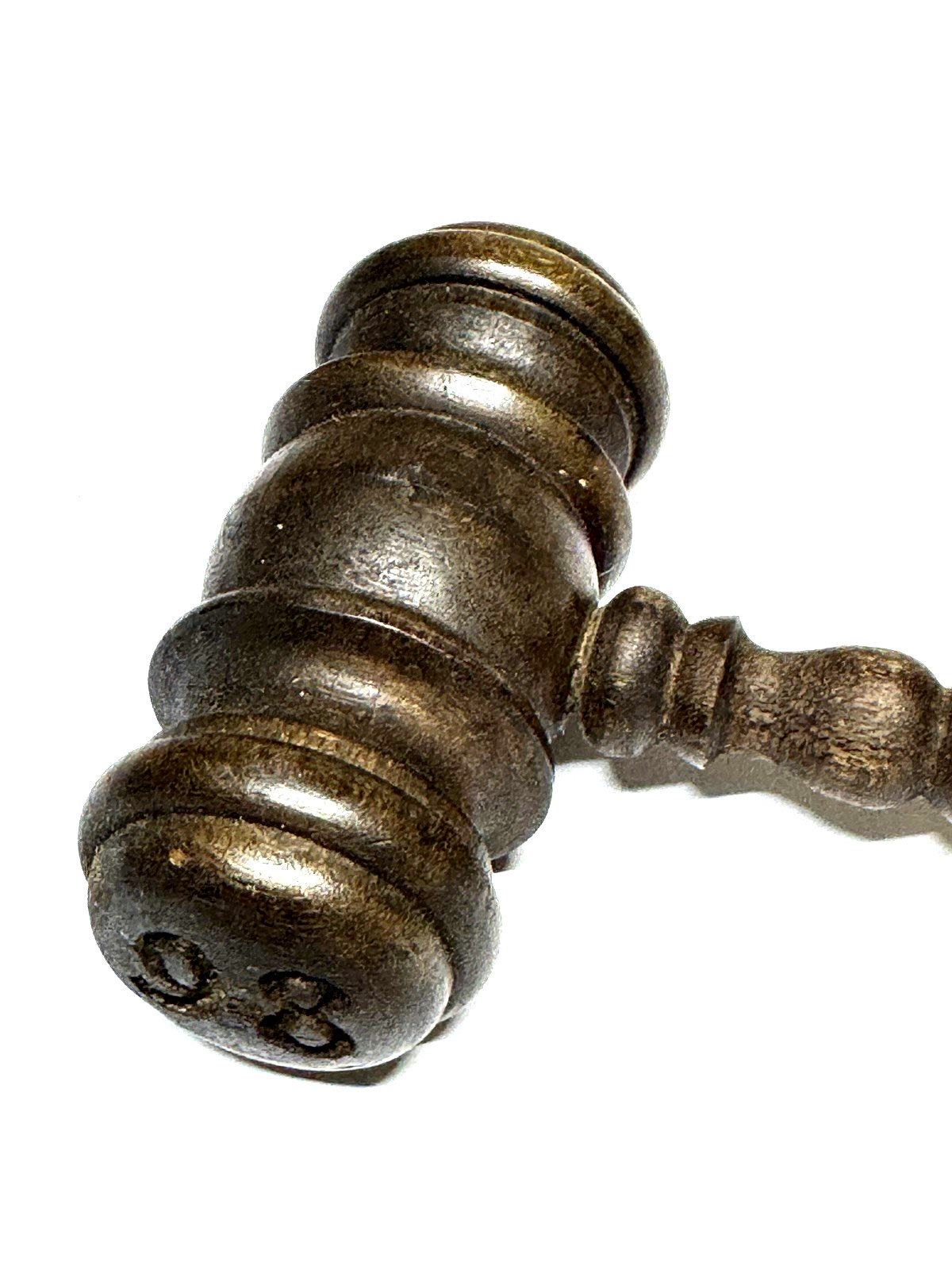 Vintage Wooden Gavel Wood Meeting Judges Judge ORDER COURT Costume Patina #98 86