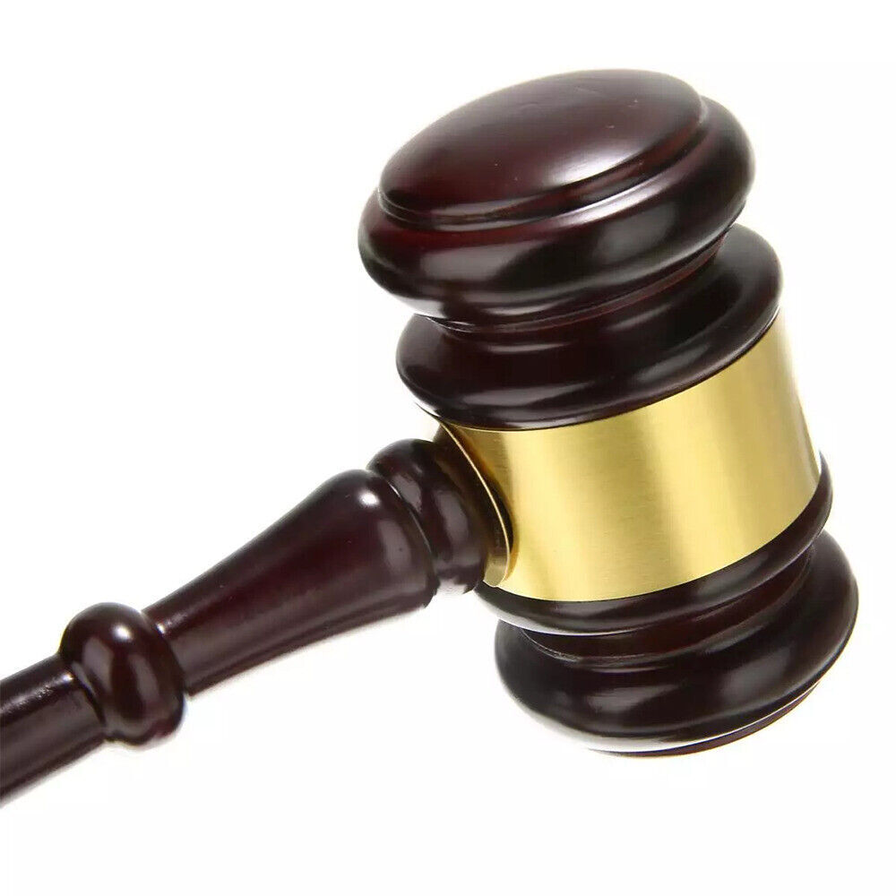 Wooden Gavel and Block Set, Wooden Gavel and Sound Block Set for Lawyer Gift