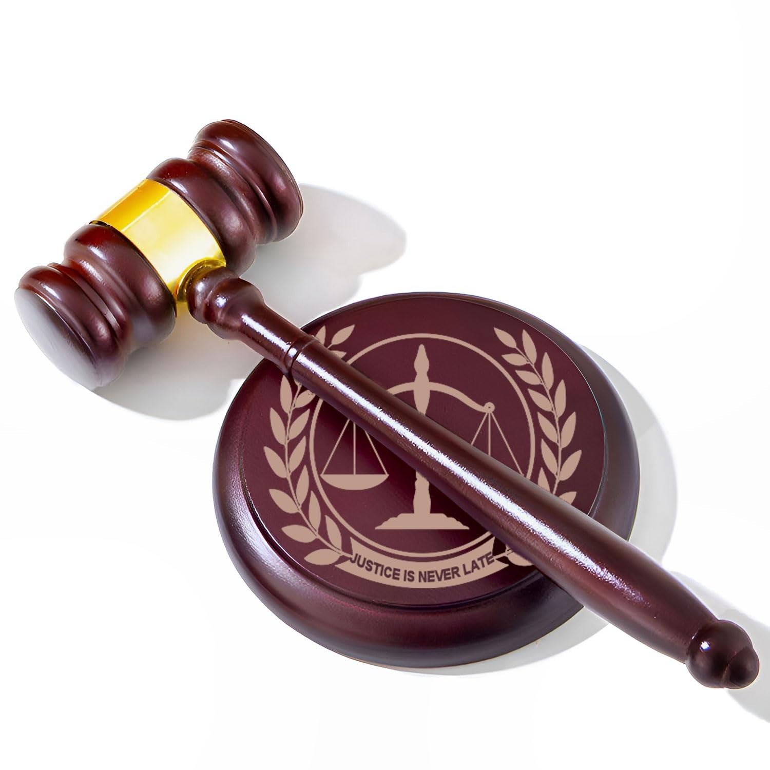 Wooden Gavel & Sound Block Set – Judge’s Gavel for Court, Meetings, Auctions, Pr