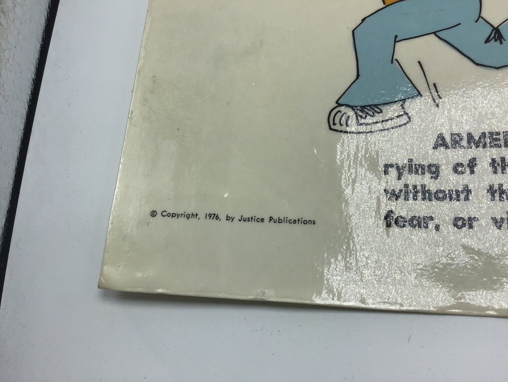 Original LAW Poster 1976 justice publications — FELONIES VS. MISDEMEANORS —