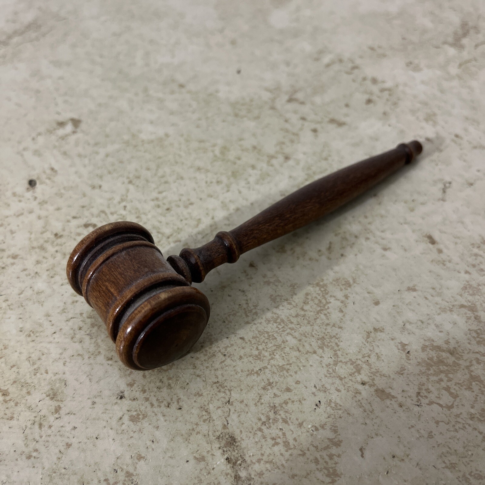 Solid Wood Gavel Hammer Mini Judge Gavel Auction Court Mallet 5”
