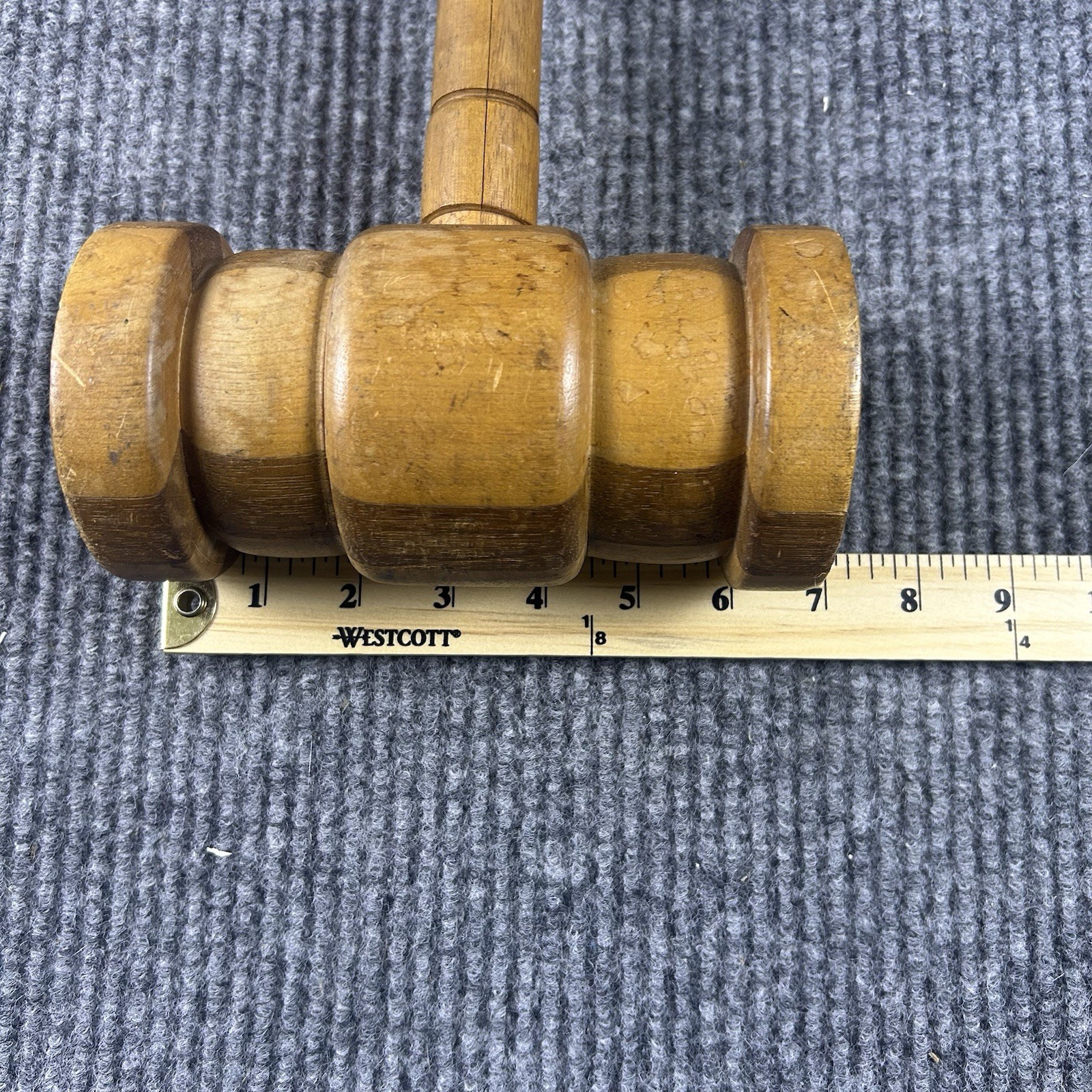 Vintage Wooden Gavel Judge Wooden Hammer Court Auctioneer