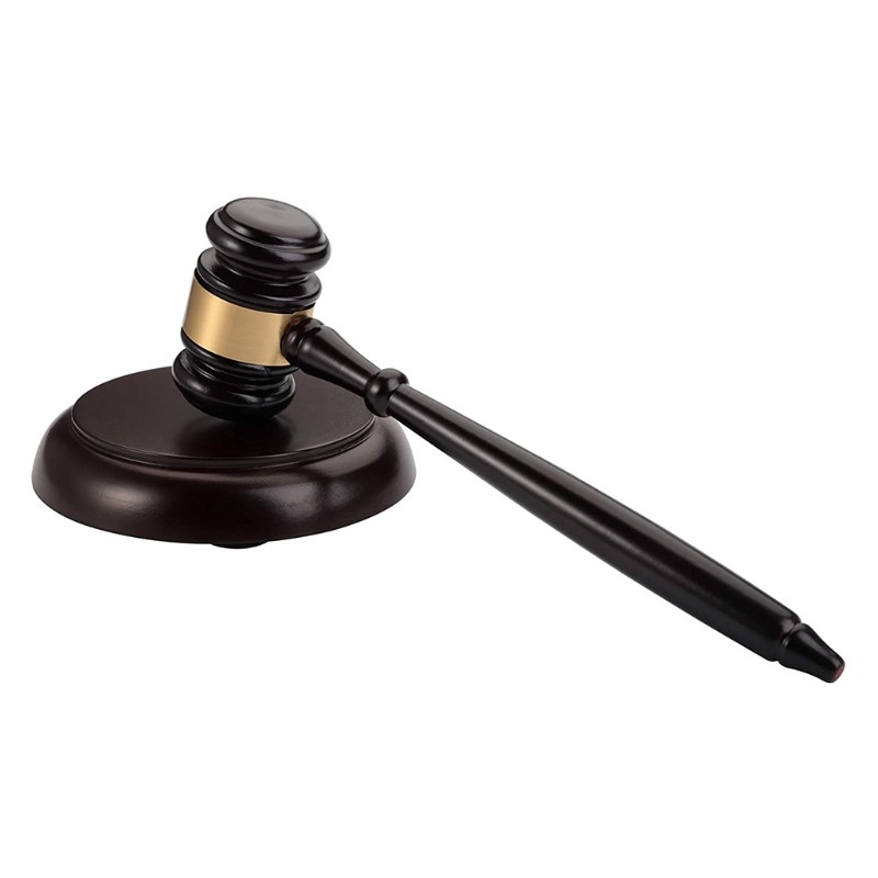 Hammer for Judge Lawyer Auction Elegent Desk Accessory for President of Club