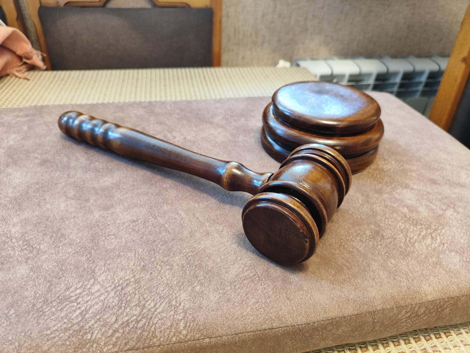 Judge Gavel Wooden Court Hammer – Legal Memorabilia / Lawyer Gift