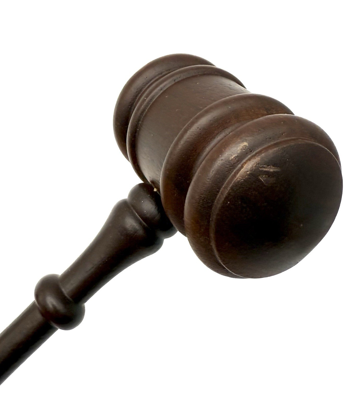 Vintage wood gravel Judge Masons Masonic Auctioneer 10.25” Brown