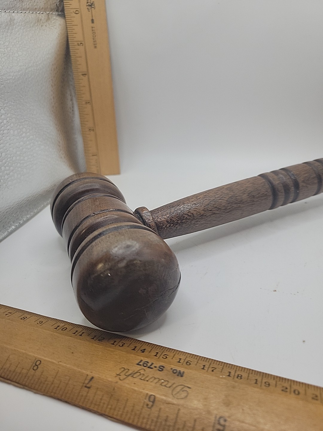 Vtg Wooden Gavel 11 Inches Long