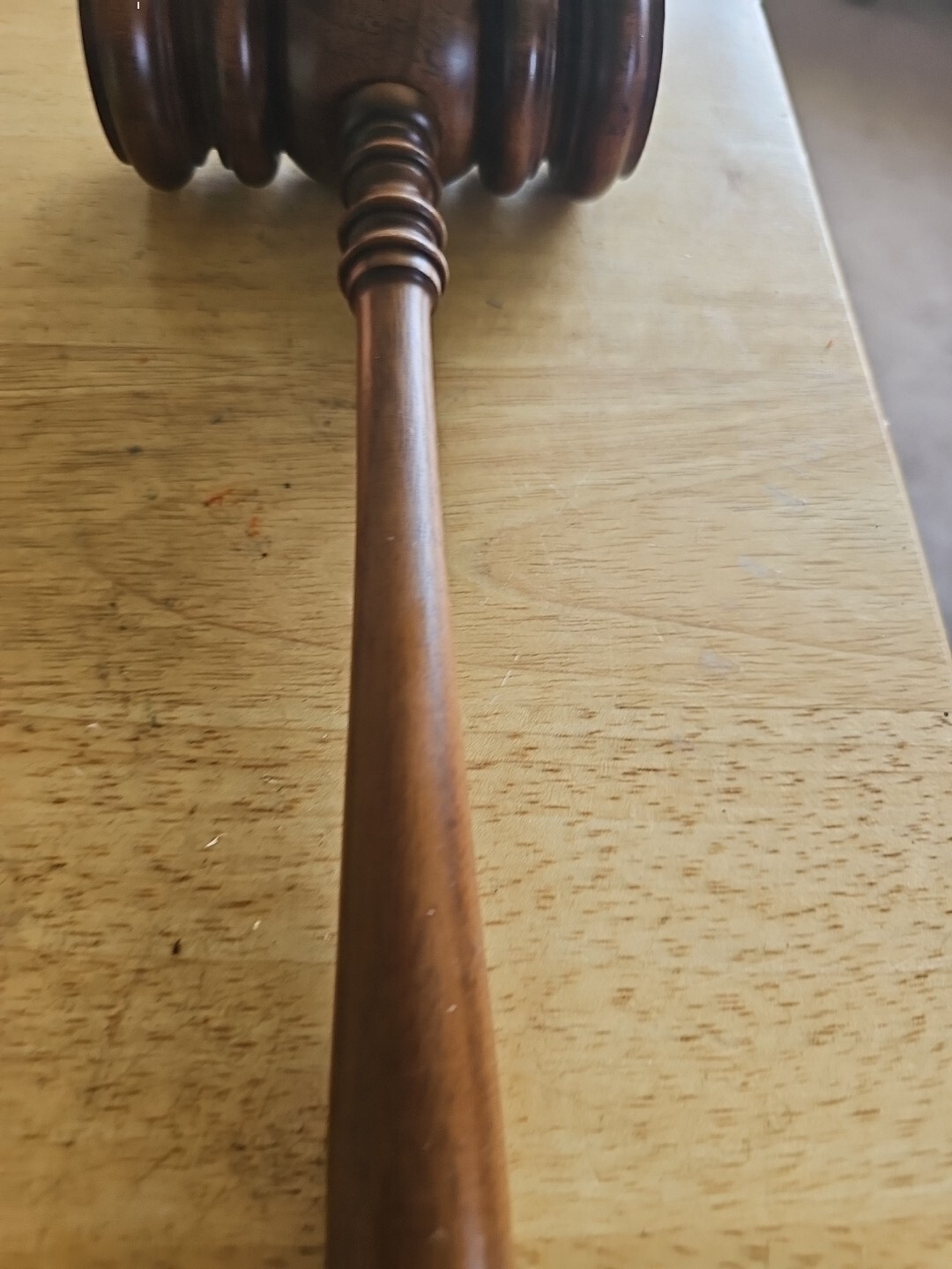 VINTAGE Wood WOODEN Judge Auctioneer Mallet GAVEL 11.5 » Hammer COLLECTIBLE