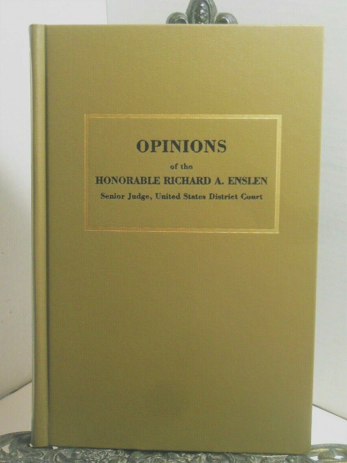 OPINIONS OF HONORABLE RICHARD ENSLEN Judge US District Court Kalamazoo MI Law HB