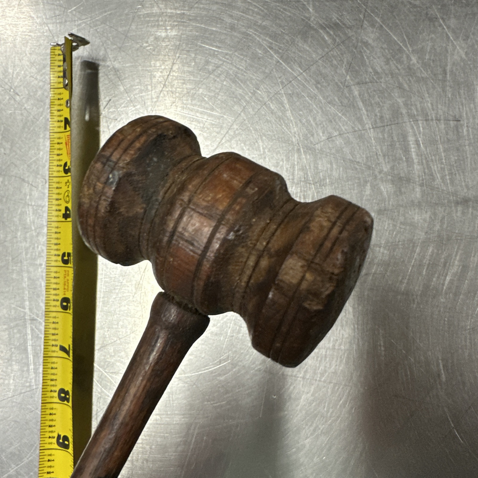 Antique Vintage Wooden Drumstick Mallet Gavel