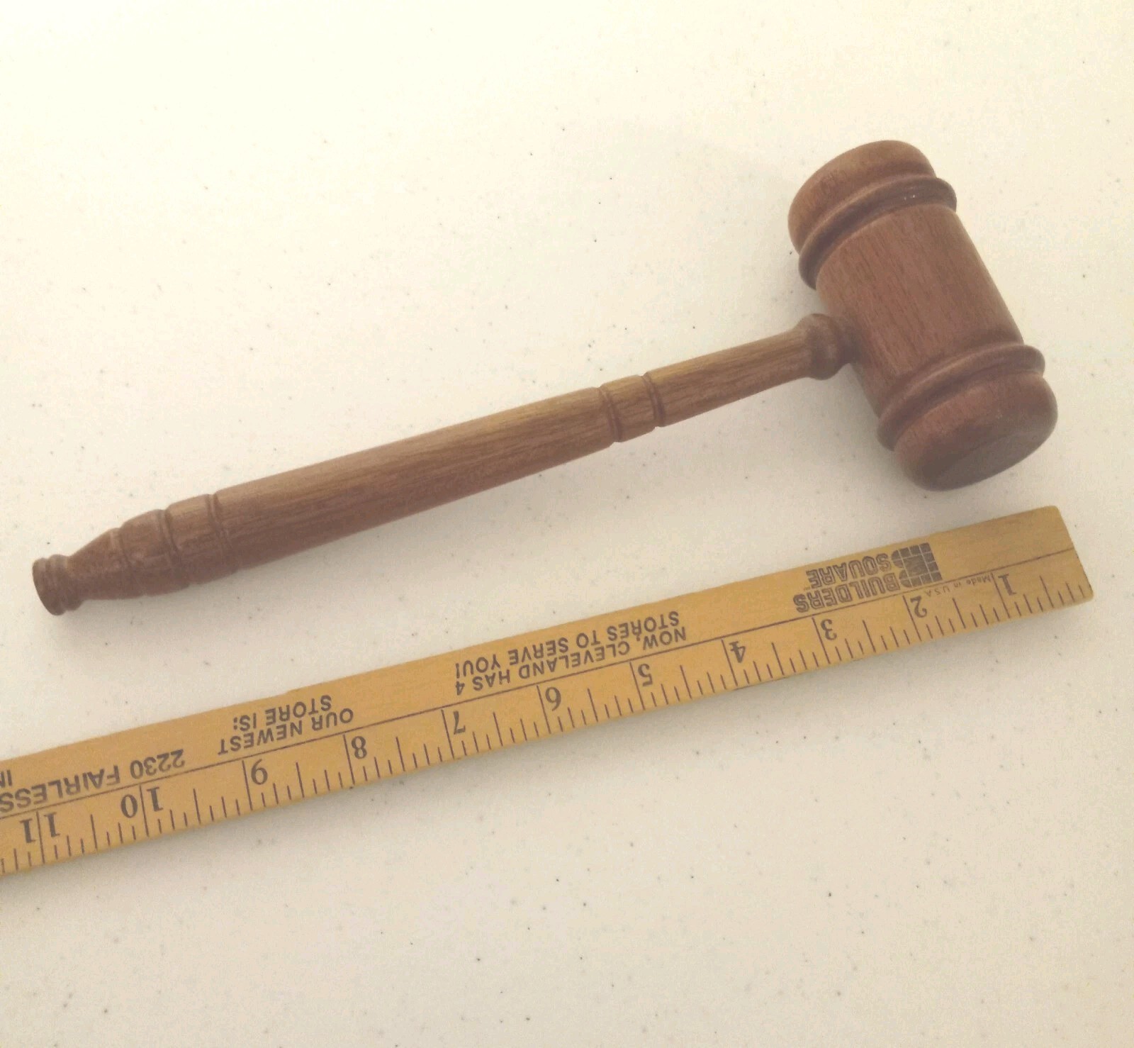 Vintage Gavel Wood Mallet Tool Auctioneer Judge Courthouse Decorative