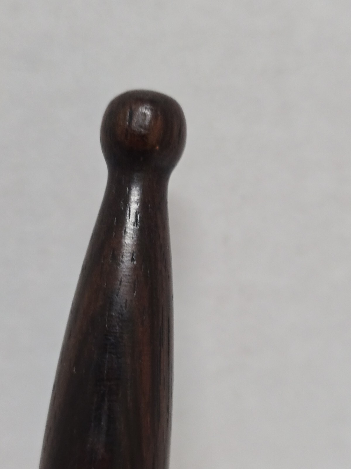 Vintage Med Wooden Judges Gavel Auction Hammer Mallet Round Tip 8.25″