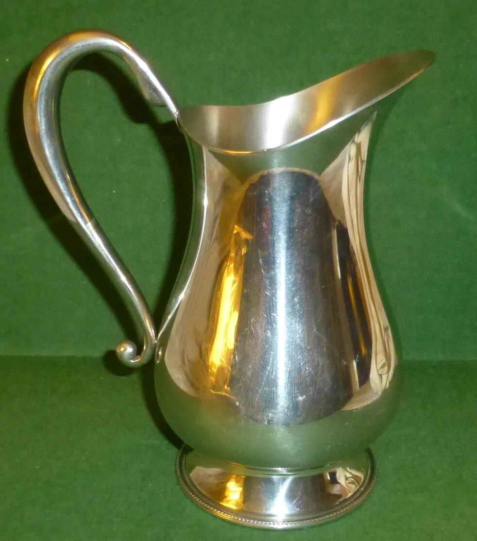 VTG Salisbury Pewter Water Pitcher Engraved United States Supreme Court Seal