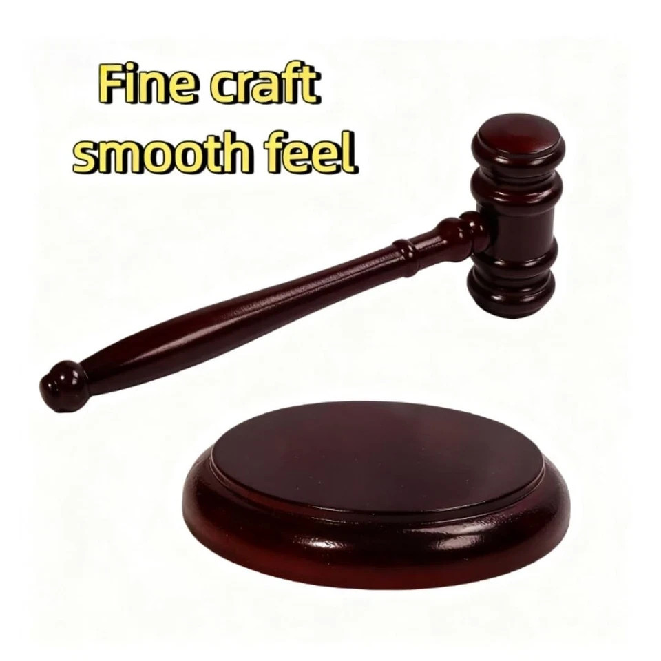 Gavel and Sound Block Set for Lawyers, Judges, and Chairmen of The Board – Pe…